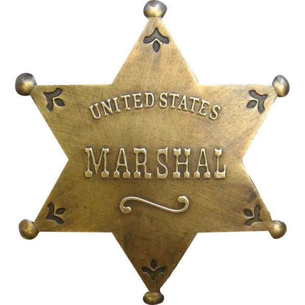 Brass US Marshal Badge