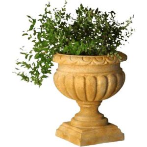 Tall Fluted Round Urn