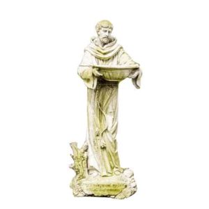 Saint Francis with Bowl Statue