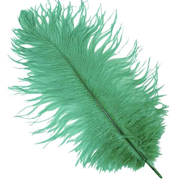 Emerald Ostrich Feather Plume
