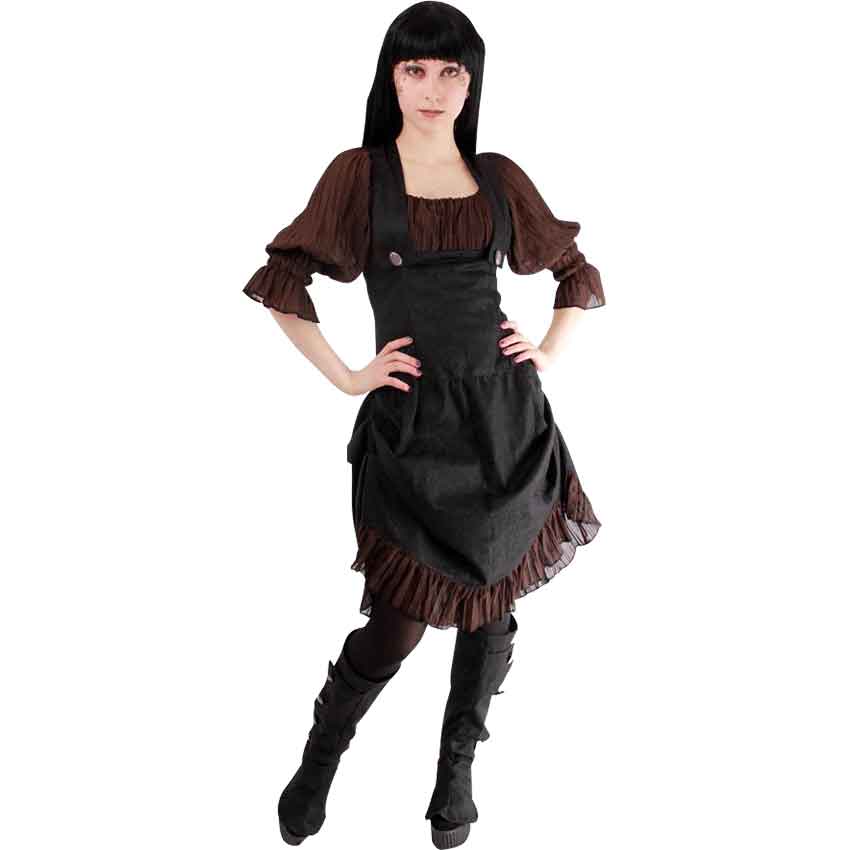 underbust pinafore dress