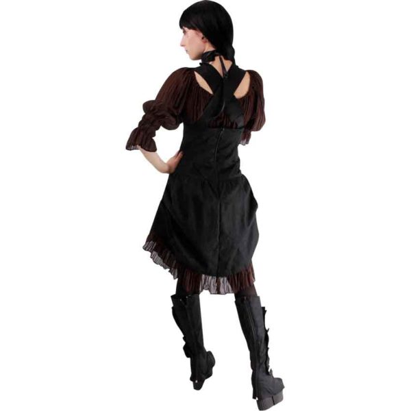 Steampunk Brocade Underbust Pinafore Dress