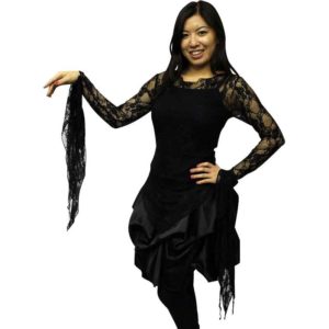 Gothic Ragged Lace Blouse