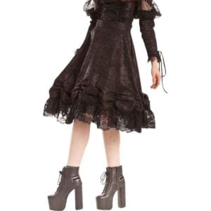 Esme Ruched Layer Lace Skirt