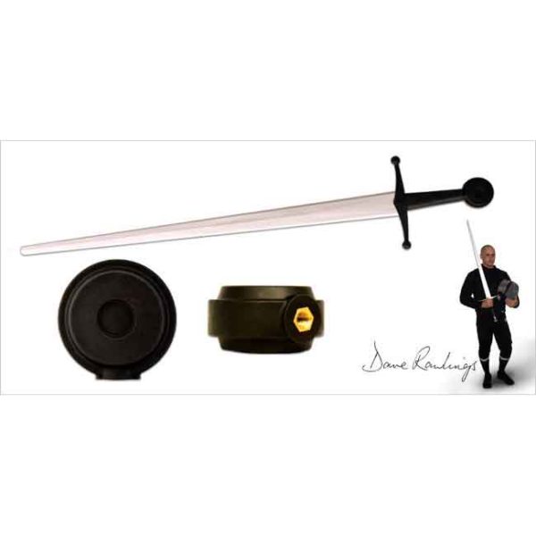 Black Single Hand Sword Pommel