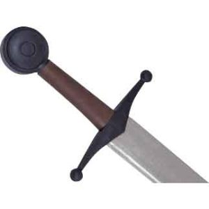 Synthetic Falchion Sparring Sword Silver Blade