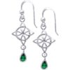 Four Point Celtic Knot Dangle Earrings