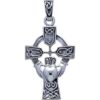 Celtic Cross and Irish Claddagh Pendant