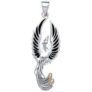 Silver Phoenix Rising Pendant