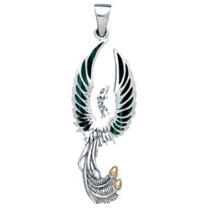 Silver Phoenix Rising Pendant