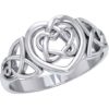Celtic Heart and Knotwork Ring