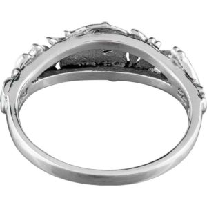 Dragon Scroll Silver Ring