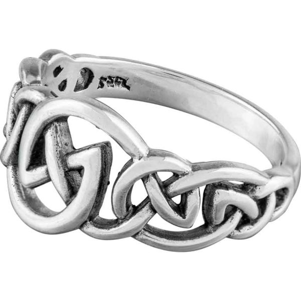 Silver Knot Swirl Ring
