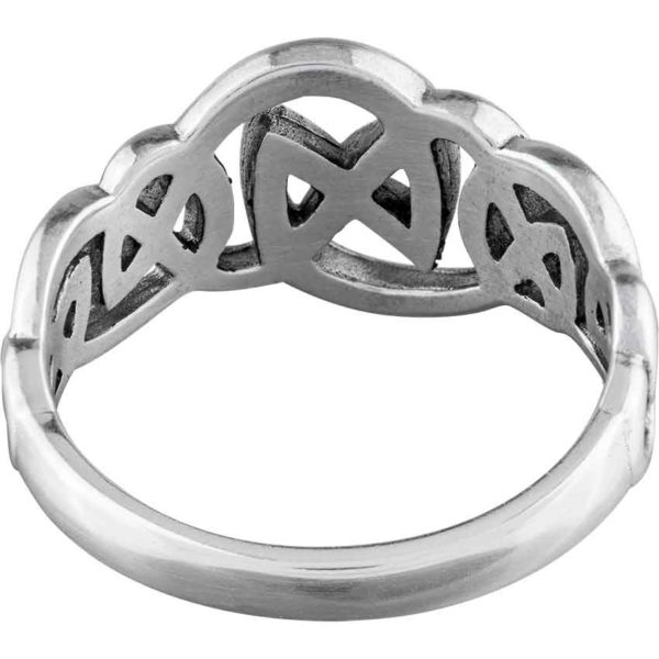Silver Knot Swirl Ring