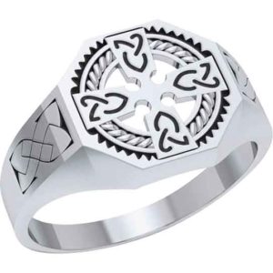 Celtic Cross Medallion Ring