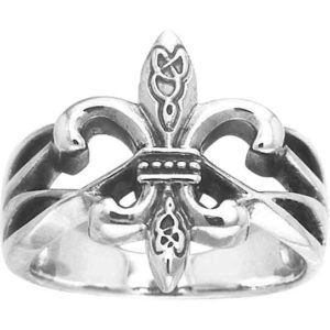 Celtic Fleur De Lis Ring