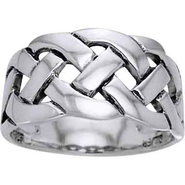 Woven Silver Ring