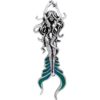 White Bronze Atlantis Mermaid Pendant