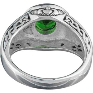 Celtic Knot Round Gem Ring