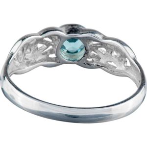 Celtic Knot Round Gemstone Ring