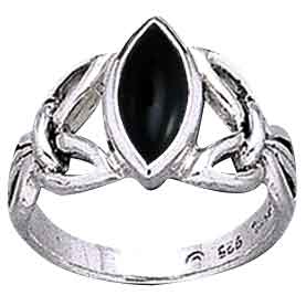 Celtic Knot Gemstone Ring