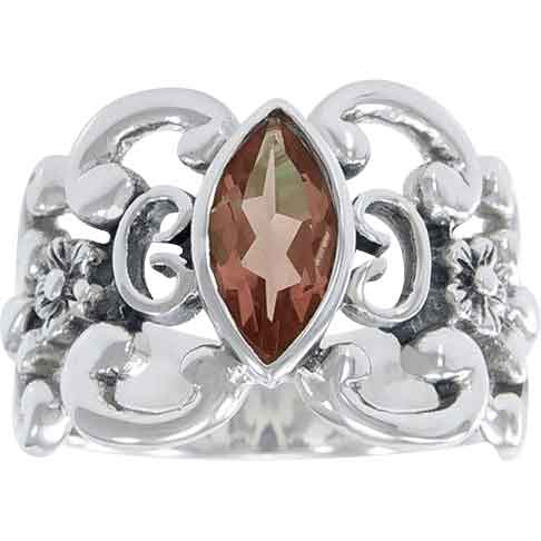 White Bronze Enchanted Celtic Ring