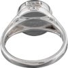 White Bronze Trinity Knot Poison Ring