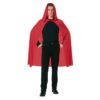 45 Inch Red Hooded Costume Cape