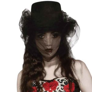 Gothic Heart of Darkness Top Hat