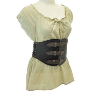 Laced Leather Corset Belt