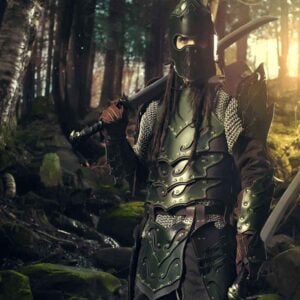 Woodland Leather Helmet