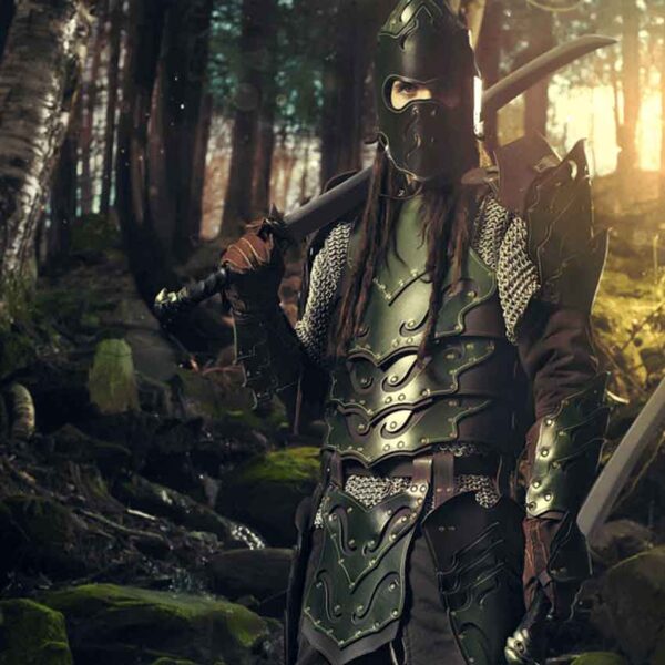 Woodland Leather Helmet