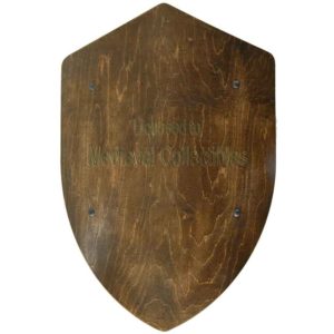 Dark Finished Wooden Battle Shield