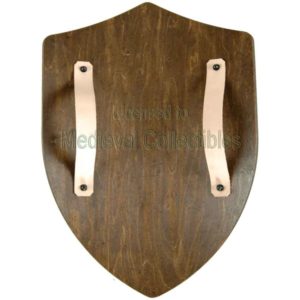 Dark Finished Wooden Battle Shield