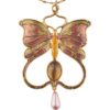 Purple Butterfly Wings Necklace