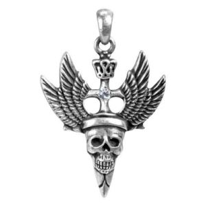 Winged King Skull Necklace