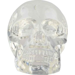 Small Translucent Skull Statue