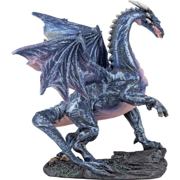 Small Midnight Dragon Statue