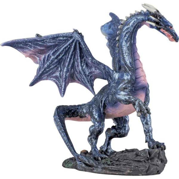Small Midnight Dragon Statue