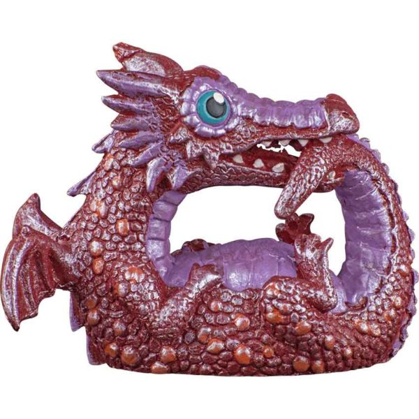 Red Baby Dragon Statue