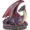 Resting Purple Dragon Statue