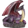 Resting Purple Dragon Statue