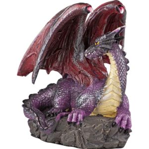 Resting Purple Dragon Statue