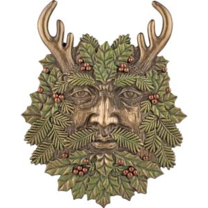 Winter Greenman Wall Plaque