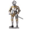 Gilded English Knight Statue