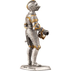 Gilded English Knight Statue