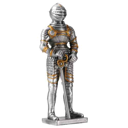 German Knight Fencer Statue