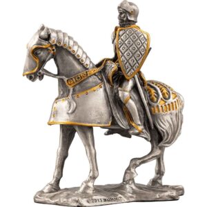 French Knight on Horseback Statue