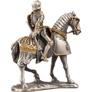 French Knight on Horseback Statue