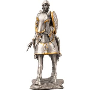 French Knight on Horseback Statue